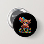 Autismus-Bewusstsein Button (Vorne & Hinten)