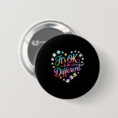 Autismus-Bewusstsein  Button (Vorne & Hinten)