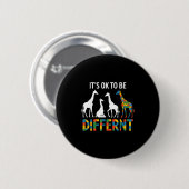 Autismus-Bewusstsein Button (Vorne & Hinten)