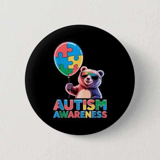 Autismus-Bewusstsein Button (Vorderseite)
