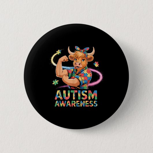 Autismus-Bewusstsein Button (Vorderseite)