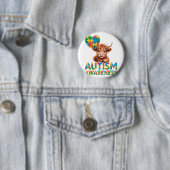 Autismus-Bewusstsein  Button (Beispiel)