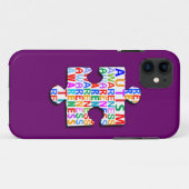 Autismus-Bewusstsein Case-Mate iPhone Hülle (Rückseite (Horizontal))