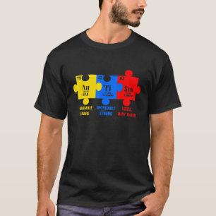 Autismus-Bewusstsein Chemisches Element T-Shirt
