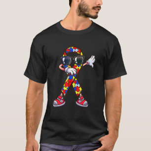 Autismus-Bewusstsein Dabbing Band Puzzleteil Kinde T-Shirt