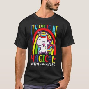 Autismus-Bewusstsein Dabbing-Einhorn Es ist okay,  T-Shirt