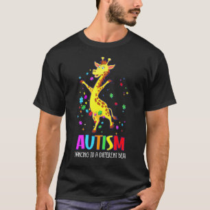 Autismus-Bewusstsein Dabbing-Giraffe-Puzzleteil-Ju T-Shirt