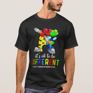 Autismus-Bewusstsein Dabbing-Puzzleteil Es ist oka T-Shirt