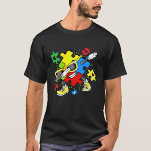 Autismus-Bewusstsein Dabbing-Puzzleteil Kinder Kle T-Shirt