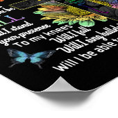 Autismus Bewusstsein, das ich mir nur vorstellen k Poster (Ecke)