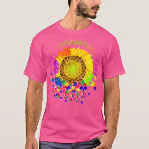 Autismus Bewusstsein der Sonnenblume Akzeptanz ver T-Shirt