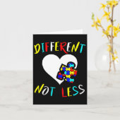 Autismus Bewusstsein Design Geschenk anders als Karte (Gelbe Blume)