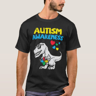 Autismus Bewusstsein Dino Autistic Kleinkind Boys  T-Shirt