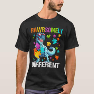 Autismus Bewusstsein Dino Autistic Kleinkind Boys T-Shirt