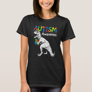 Autismus Bewusstsein Dino Niedlich Dinosaurier Aut T-Shirt