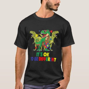 Autismus-Bewusstsein-Dinosaurier Dino Jungen Mäd T-Shirt