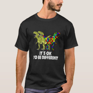 Autismus-Bewusstsein Dinosaurier Dino Jungen Mädch T-Shirt