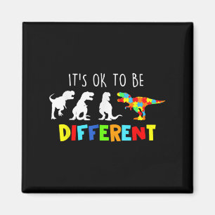 Autismus Bewusstsein Dinosaurier Kid Boys sein Ok Magnet