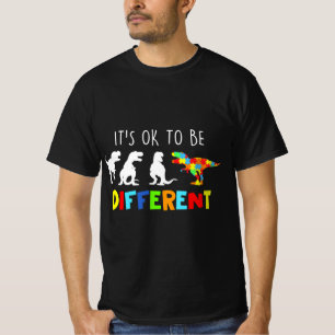 Autismus Bewusstsein Dinosaurier Kid Boys sein Ok  T-Shirt