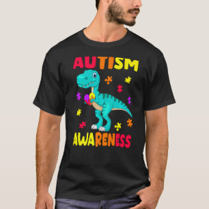 Autismus-Bewusstsein Dinosaurier Kinder Autismus-B T-Shirt