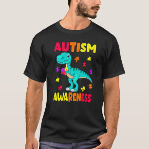 Autismus-Bewusstsein Dinosaurier Kinder Autismus-B T-Shirt