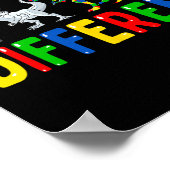 Autismus Bewusstsein Dinosaurier Kinder Jungen Es Poster (Ecke)