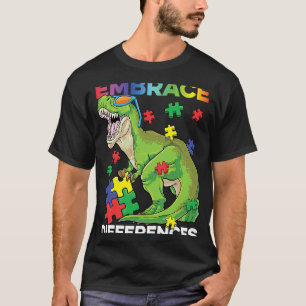 Autismus-Bewusstsein Dinosaurier-Puzzleteil Rawrso T-Shirt