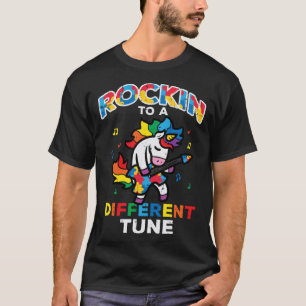 Autismus-Bewusstsein Einhorn Rockin Andere Melodie T-Shirt