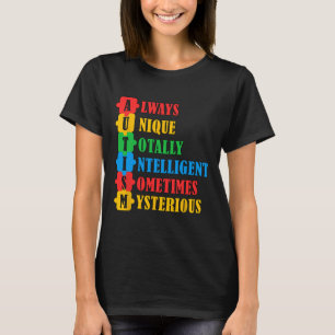 Autismus Bewusstsein Einzigartiges Intelligent Mys T-Shirt