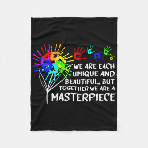 Autismus Bewusstsein Einzigartiges Meisterwerk Coo Fleecedecke