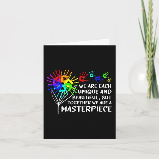 Autismus Bewusstsein Einzigartiges Meisterwerk Coo Karte (Vorderseite)