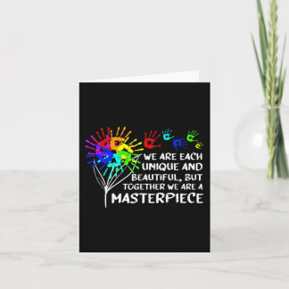 Autismus Bewusstsein Einzigartiges Meisterwerk Coo Karte