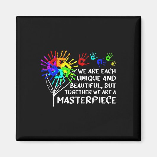 Autismus Bewusstsein Einzigartiges Meisterwerk Coo Magnet (Vorne)