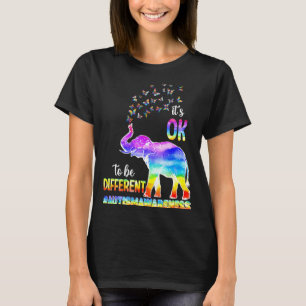 Autismus-Bewusstsein Elefant Schmetterling Es ist T-Shirt
