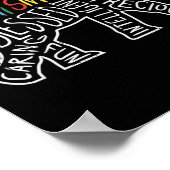 Autismus Bewusstsein Elefanten Worte Tiergeschenk Poster (Ecke)