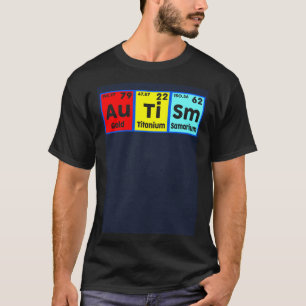Autismus-Bewusstsein Elemente Periodensystem Fraue T-Shirt