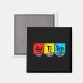 Autismus-Bewusstsein Elemente Periodensystem Männe Magnet (Vorderseite/Rückseite)