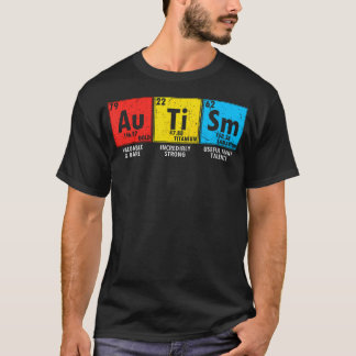 Autismus-Bewusstsein Elemente Periodensystem T-Shirt