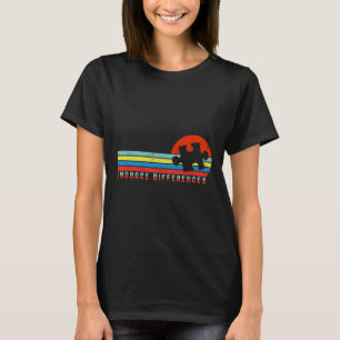 Autismus Bewusstsein Embrace Differenzen Puzzle Pi T-Shirt