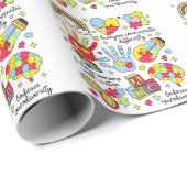 Autismus Bewusstsein Embrace Diversity Neuro-Inklu Geschenkpapier (Rolleneckpunkt)