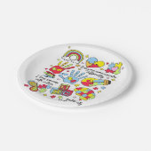 Autismus Bewusstsein Embrace Diversity Neuro-Inklu Pappteller (Schrägansicht)