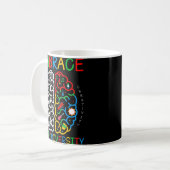 Autismus Bewusstsein Embrace Neurodiversity ADHD A Kaffeetasse (Vorderseite Links)