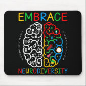 Autismus Bewusstsein Embrace Neurodiversity ADHD A Mousepad (Vorne)
