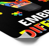 Autismus Bewusstsein Embrace Unterschiede 100 Tage Poster (Ecke)