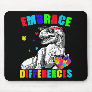 Autismus Bewusstsein Embrace Unterschiede Trex Din Mousepad