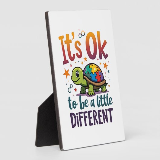 Autismus-Bewusstsein Es ist gut, ein bisschen ande Fotoplatte (Seite)