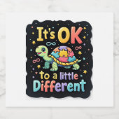 Autismus-Bewusstsein Es ist gut, ein bisschen ande Schaumweinetikett (Einzelnes Label)