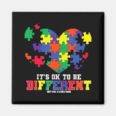 Autismus Bewusstsein Es ist in Ordnung, anders Aut Magnet (Vorne)