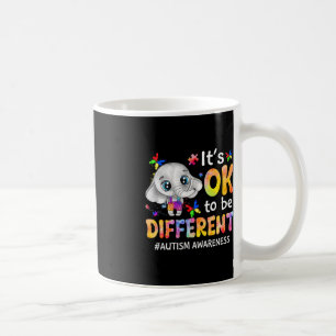Autismus-Bewusstsein Es ist ok, ein anderer Elefan Kaffeetasse