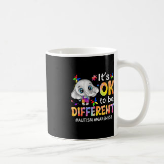 Autismus-Bewusstsein Es ist ok, ein anderer Elefan Kaffeetasse